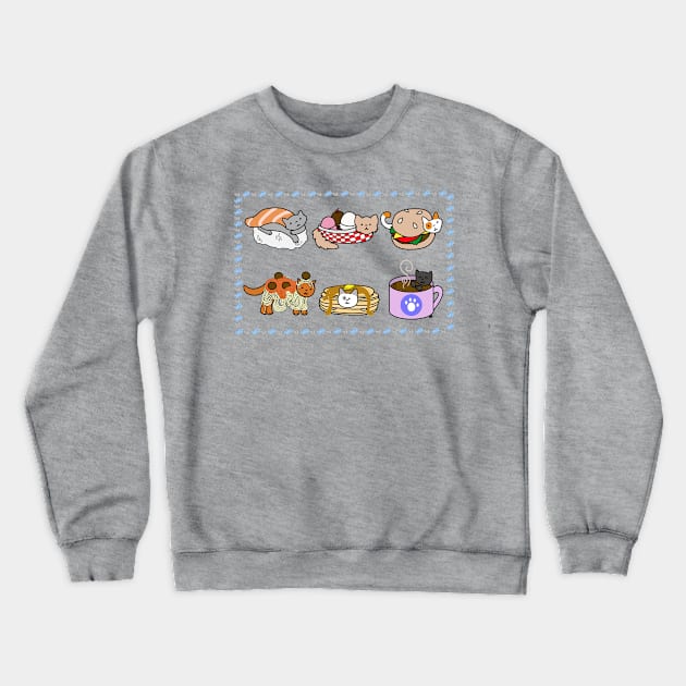 Cat Food Crewneck Sweatshirt by emilyisnotamused 